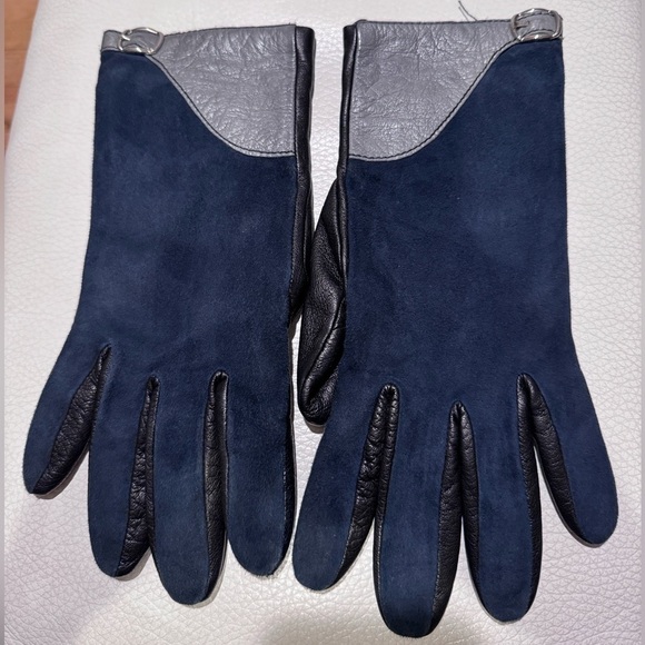 Genuine Leather Gloves with Wool Lining sz. 7.5 Made in Italy - Picture 1 of 8
